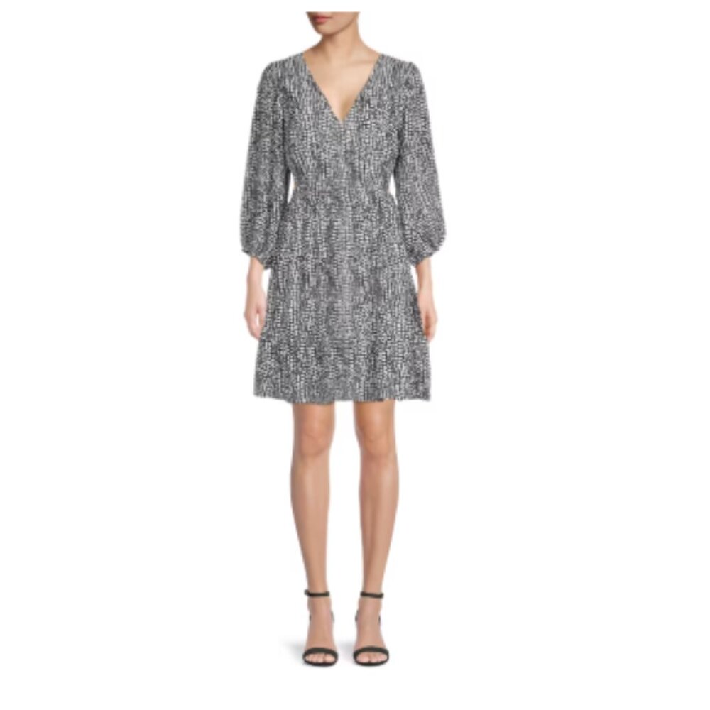 Collective Concepts Puff Sleeve Cutout Minidress